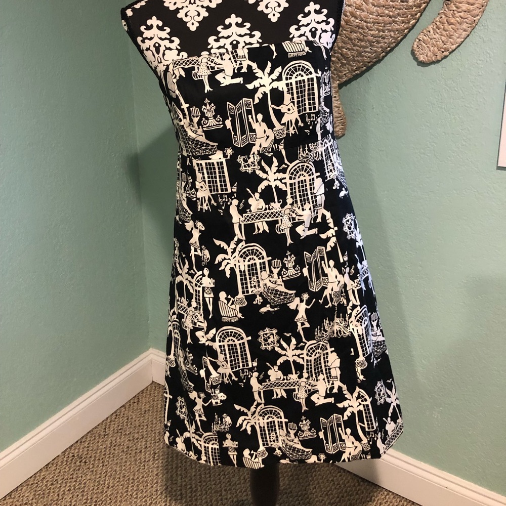 Lilly Pulitzer...late night toile sage strapless